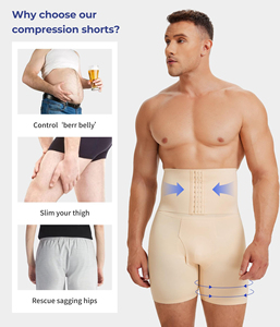 Promotion : Boxer gainant taille haute pour <span class=keywords><strong>homme</strong></span>, avec compression abdominale et effet amincissant, extensible, pour ventre de boîte - Product Image 5