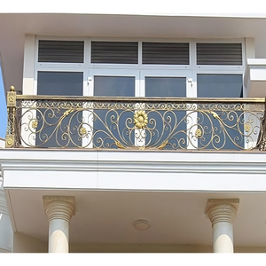 Balcon Juliet Designs Mains courantes d'extérieur de qualité supérieure Garde-corps en fer forgé de luxe Balustrade de pont et fer à repasser pour fenêtres - Product Image 3