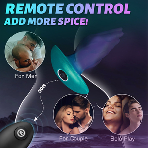 Vibrierender Analdildo Prostatamassagegerät Großer Butt Plug Weiches Umweltfreundliches Wasserdichtes Silikon 10-Frequenz-Vibration Unterstützung - Product Image 2