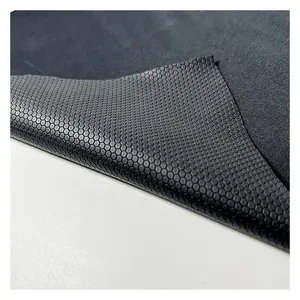 Hot Sale Non Slip Basketball Grain Embossed Stretch PU Leather