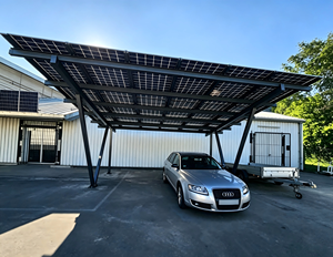 Systèmes de carport solaires durables et sur mesure, auvents photovoltaïques résistants aux intempéries pour terrains ouverts, durée de vie de 20 à 25 ans - Product Image 3
