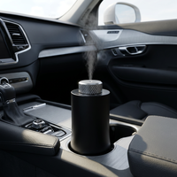 Diffuseur d'arômes automobile portable en alliage d'aluminium, sans eau, pour huiles essentielles, petit diffuseur électrique de parfum pour voiture, vente en gros