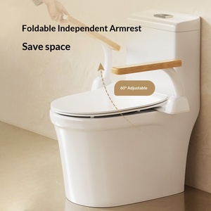 ไม่ต้องเจาะรู, ห้องน้ำสำหรับผู้สูงอายุ, ที่นั่งชักโครก, ที่วางแขนชักโครก, ราวจับ, อุปกรณ์ป้องกันการล้มในบ้าน, อุปกรณ์ช่วยยืนในห้องน้ำ - Product Image 4