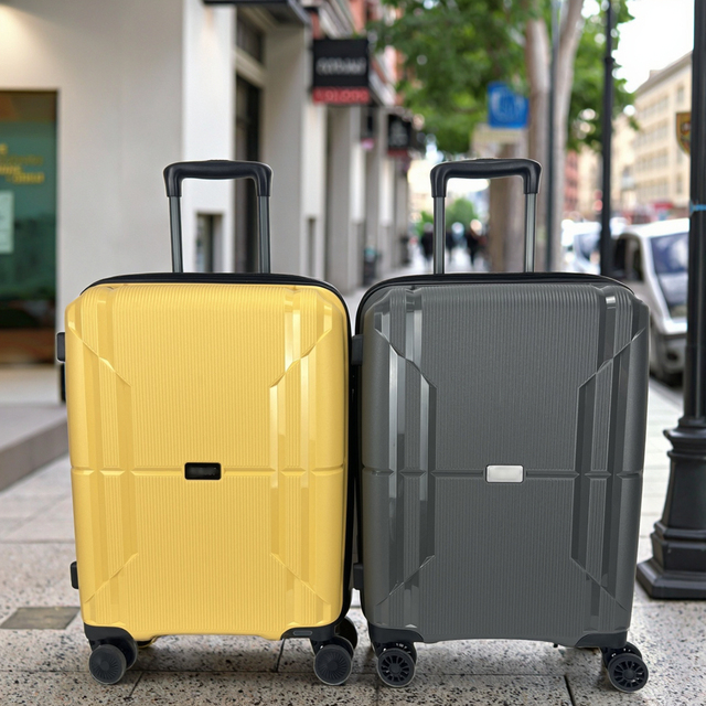 High Quality Luxury PP Suitcase Hard Shell Brand Owner Travel Bags Multifunctional 360 Degree Wheel Suitcase 3 PCS Private Label