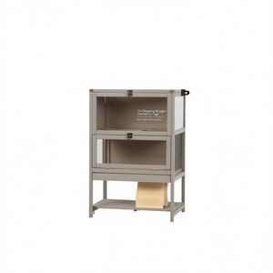 Jaula de madera para hámster, con cerradura, para envío, hábitat rectangular para mascotas pequeñas, con cierre de botón a presión - Product Image 1