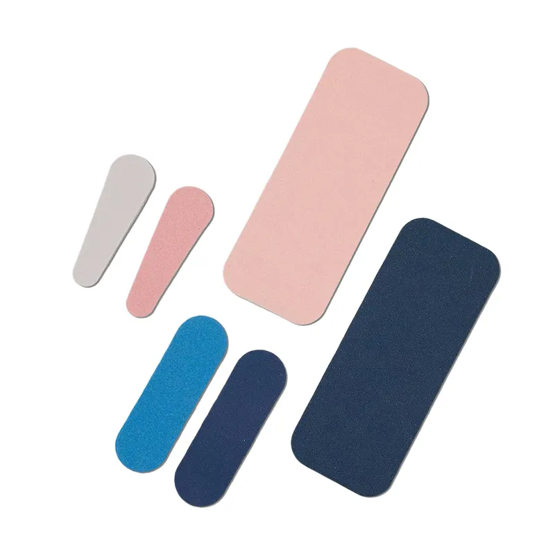 Wholesale Nail Files 80/100 Custom Printed Korean Wood Nail Filer Emery Board Double-sided Glittering Nail File for Fingers