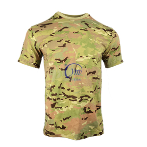 T-shirt sublimé tactique d'entraînement en plein air T-shirt camouflage à manches courtes tricoté solide multicolore - Product Image 6