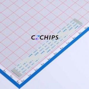 HX FFC-1.0-12P-100mm FFC Cable (Flexible Flat Cable) P=1mm Connector 12P 1mm 0.3mm Non-Inverting - Product Image 1