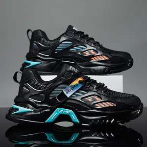 New mesh sports leisure running increased black shoes