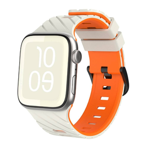 Bracelets de montre en silicone bicolores attrayants de qualité supérieure, souples et étanches pour <span class=keywords><strong>Apple</strong></span> <span class=keywords><strong>Watch</strong></span> Series <span class=keywords><strong>7</strong></span> 41 mm - Product Image 2