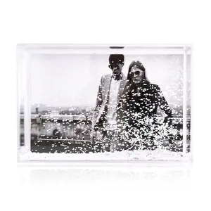 <span class=keywords><strong>2021</strong></span> Offre Spéciale personnalisé 4x6 Marcos De Poto photo cadres Photo acrylique paillettes liquide bloc pour la décoration intérieure cadres en plastique - Product Image 1