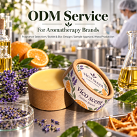 Parfum Solide Marque Blanche Botanique Sans Alcool Faible MOQ 500g Pot Rond avec Emballage de Détail pour Marques de Boutiques