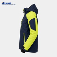 Veste de ski imperméable et respirante pour l'extérieur avec coutures thermosoudées pour la fabrication OEM personnalisée, vêtement technique tissé avec capuche