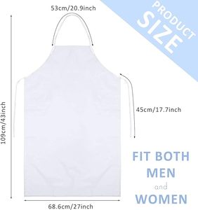 Delantal Desechable Transparente Impermeable de PE con Tirantes Cruzados, Ideal para Cocinar, Limpiar y Proteger en el Procesamiento de Alimentos - Product Image 2