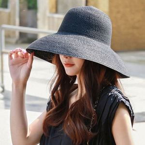 Nouveau Chapeau de Paille d'Été pour Femme, Visière de Voyage Anti-UV pour la Plage et les Vacances - Product Image 2