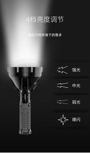 NUEVO BAHE Venta al por mayor de alta calidad a prueba de agua al aire libre Luz DE TRABAJO Led Super brillante Reflector Recargable Foco Flashl - Product Image 5