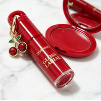Vente en gros de gloss à lèvres en forme de cerise SIYIPING, longue tenue, hydratant, non collant, rouge à lèvres liquide, maquillage