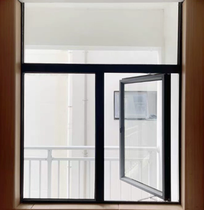 High quality aluminum alloy aluminum storefront glass entry doors double glazed soundproof - Product Image 3