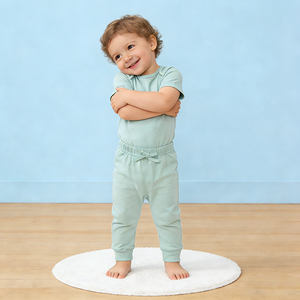 Мягкие и уютные штанишки для младенцев, 100% органический хлопок, для новорожденных и малышей, весна-осень - Product Image 2