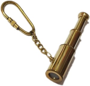Vintage Brass Telescope Keychain A Pocket Sized Nautical Marvel - Product Image 3