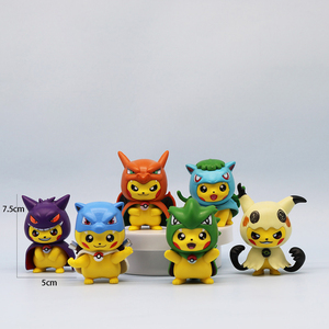 Muñecos 3D personalizados <span class=keywords><strong>de</strong></span> PVC, juegos <span class=keywords><strong>de</strong></span> figuras <span class=keywords><strong>de</strong></span> acción, bonitos dibujos animados Pokemoned Pika, diseño <span class=keywords><strong>de</strong></span> figuras <span class=keywords><strong>de</strong></span> acción, accesorios, decoración <span class=keywords><strong>de</strong></span> coche - Product Image 2