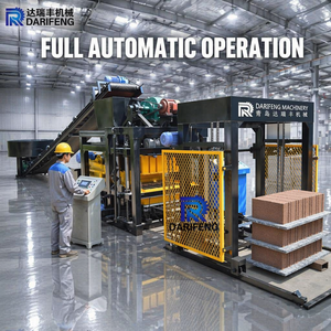Machine automatique de fabrication de blocs de béton creux QT4-25 I, contrôlée par PLC, à moteur hydraulique, haute production - Product Image 2