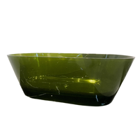 Baignoire Spa Autoportante Personnalisable en Résine Acrylique Transparente pour Massage et Bain Profond, Idéale Hôtels/Villas, avec Drain Intégré - Blanc Thermique
