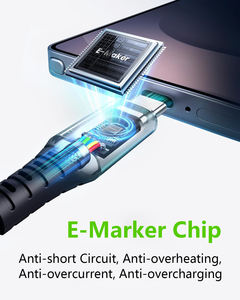 <span class=keywords><strong>Cable</strong></span> USB Tipo C PD240W de 2M 3M al por Mayor, <span class=keywords><strong>Cable</strong></span> de Silicona Trenzada de 100W 48V 5A con Carga Rápida PD, Cables de Datos USB 2.0 al por Mayor para <span class=keywords><strong>iPhone</strong></span> - Product Image 2