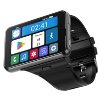 Jam Tangan Pintar Persegi Android 11 S999 Lintas Batas Layar IPS Pengisian Daya Nirkabel Konektivitas 4G Jaringan Penuh Fitur Gaming Tahan Lama