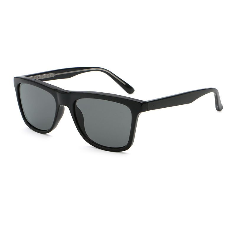 C1 bright black frameall gray lenses
