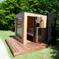 Baru panas portabel kayu ditembakan taman Sauna 1 orang desain pribadi portabel paling populer murah luar ruangan tradisional Sauna Finlandia