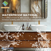 Ensemble de meubles de salle de bain modernes en bois massif étanche 2026 Juerte OEM avec lavabo en céramique mural en cuivre et miroir LED, style ferme, pour chambre à coucher