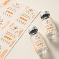 Autocollants de transfert personnalisés sans fond, imperméables, pour verre et plastique