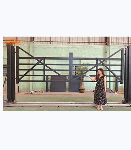 Super fábrica de fabricación de seguridad puertas batientes puerta de aluminio Puerta de granja Rancho puerta de entrada - Product Image 1