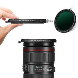 Factory Camera Lens <strong>Variable</strong> <strong>ND</strong>/CPL <strong>Filters</strong> 49/55/62/67/72/77/82/86/95/105 mm Multi-layer Nano Coating <strong>ND</strong> CPL Polarizer <strong>Filter</strong> - Product Image 2