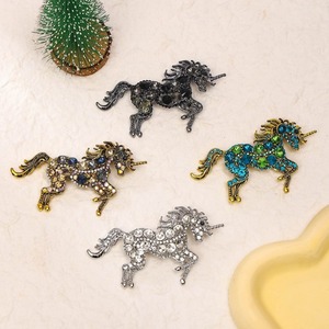 Barroco Luxo Unicórnio Design Homens e Mulheres Broche Pins Acessórios de Jóias Casamento Festa de Férias Casal Surpresa Presente - Product Image 3