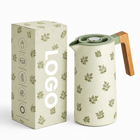 Thermos classique en acier inoxydable à double paroi isolé sous vide de haute qualité 304, personnalisé, 1L 1.3L, pot à café, 12-24 heures