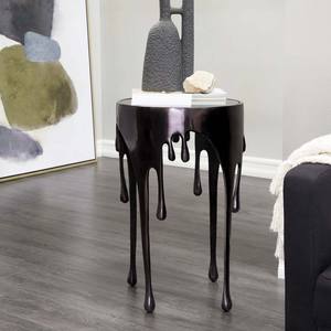 Mesas laterales para sala de estar, muebles modernos de Metal y aluminio, negro antiguo, para bares, hoteles y restaurantes - Product Image 2