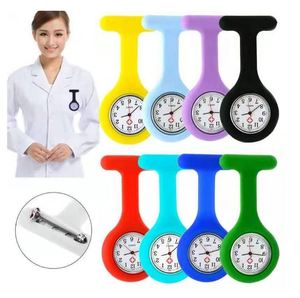 Silicone Nurse Watch Doctor Medical Unisex Watches <b>Clock</b> Portable Colorful Silicone Nurse Watch Pocket - Product Image 1