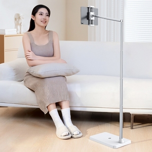 Support de <span class=keywords><strong>téléphone</strong></span> <span class=keywords><strong>flexible</strong></span> sur pied pour enregistrement de vidéos culinaires, <span class=keywords><strong>trépied</strong></span> de sol réglable pour lecture de tablettes au chevet - Product Image 4
