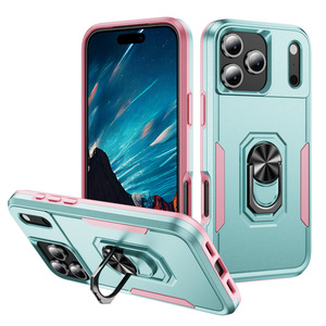 Coque de luxe bicolore antichoc pour <span class=keywords><strong>iPhone</strong></span> avec béquille intégrée pour <span class=keywords><strong>iPhone</strong></span> 16e – Résistante aux chutes - Product Image 2