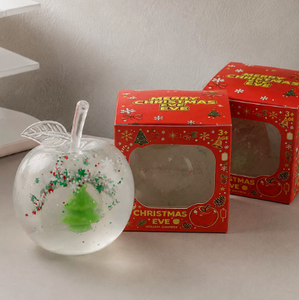Globo de Nieve Navideño con Diseño de Santa Claus y Árbol, Juguete Antiestrés para Niños de 5 a 7 Años, Unisex, Adorno Decorativo de Vidrio - Product Image 2