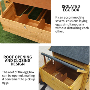 Bâtiment préfabriqué <span class=keywords><strong>XXL</strong></span> Vente en gros Maison en bois pour poulets de chair Volaille Poulailler Habitat pour lapins Cage pour animaux d'élevage - Product Image 2