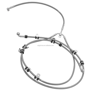 Línea de manguera de freno delantero trenzado de acero inoxidable 70560 Flexible de alta calidad de fábrica para ATV <span class=keywords><strong>Can</strong></span> <span class=keywords><strong>Am</strong></span> <span class=keywords><strong>Maverick</strong></span> <span class=keywords><strong>X3</strong></span> Max 2017 Turbo 2018 - Product Image 3