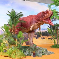 Carnotaure mécanique réaliste animatronique pour parcs d'attractions en plein air, parcs d'aventure et expositions intérieures