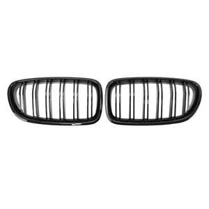 2010-2017 per <span class=keywords><strong>BMW</strong></span> 5 serie F10 griglia <span class=keywords><strong>nera</strong></span> lucida doppio sale ABS materiale - Product Image 2