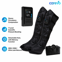 Bottes de massage des jambes à compression d'air séquentielle sans fil pour la circulation sanguine et la récupération musculaire, 7 niveaux de pression, 2 heures d'autonomie