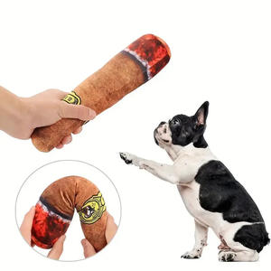 Giocattoli divertenti per animali domestici sigaro grande fumo di peluche suono squittio giocattoli per cani masticare gioco interattivo molare resistente al morso giocattolo per animali domestici - Product Image 2