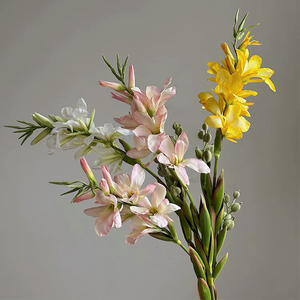 Nouvel Arrivage Fleurs Artificielles Tropicales <span class=keywords><strong>Canna</strong></span> en Soie 97cm – Décoration pour Bureau, Hôtel et Événements - Product Image 1