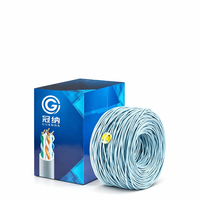Câble de communication LAN ultra-fiable 550 MHz Cat6 Cat6a UTP 4 paires CCA pour centre de données, salle de serveurs, poste de travail